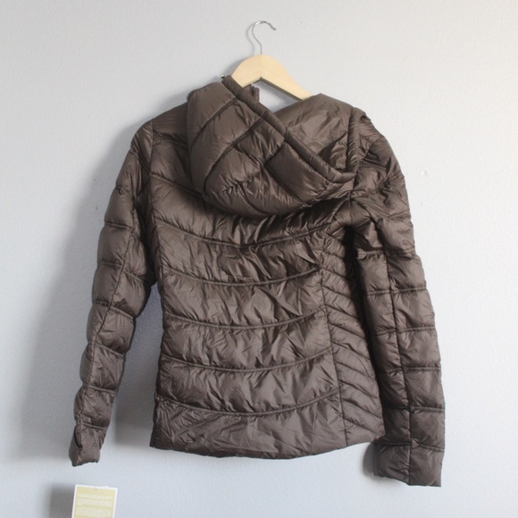 NWT MICHAEL Michael Kors Brown Puffer Jacket - Picture 6 of 9